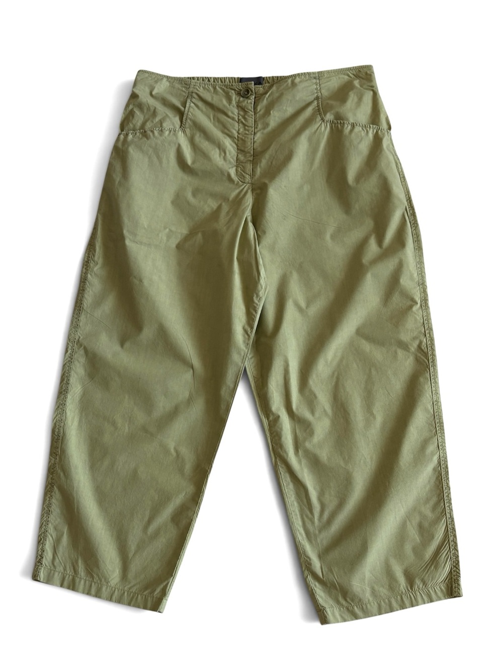 Oska Women’s Cotton Wide Leg Cropped Pants Size L
